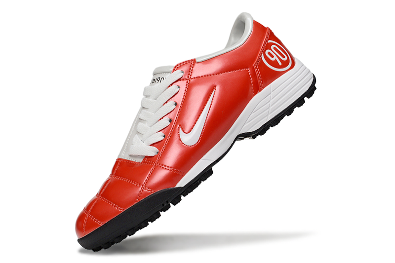 Nike Total 90 III T90 TF Turf Soccer Cleats - White/Red