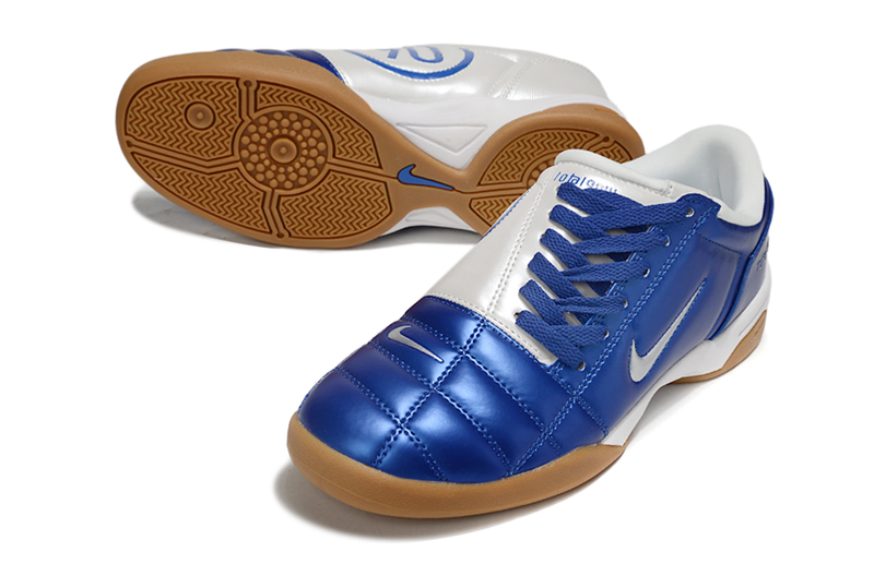 Total 90 'BLUE/WHITE' 2025 - INDOOR SOCCER CLEATS