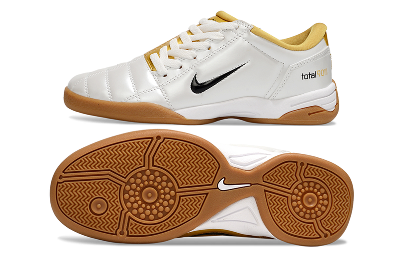 Total 90 'GOLD/WHITE' 2025 - INDOOR SOCCER CLEATS