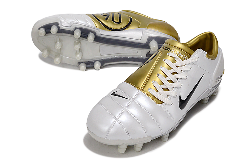 Nike Total 90 III T90 FG - FIRM GROUND Cleats - GOLD/WHITE