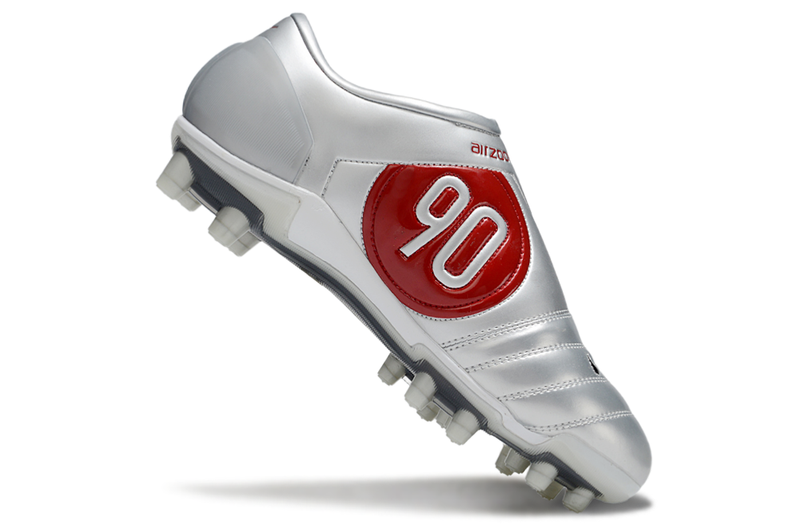 Nike Total 90 III T90 FG - FIRM GROUND Cleats - SILVER/RED