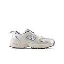 Grade School New Balance 530 Summer fog with nimbus cloud and nb navy GR530KA