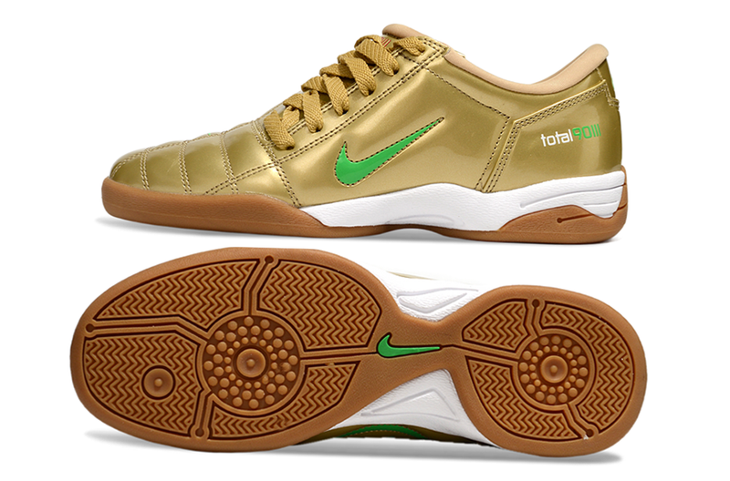 Total 90 'GOLD/GREEN' 2025 - INDOOR SOCCER CLEATS