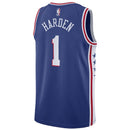 James Harden Philadelphia 76ers 20222 NBA Jersey - Icon Edition - Royal